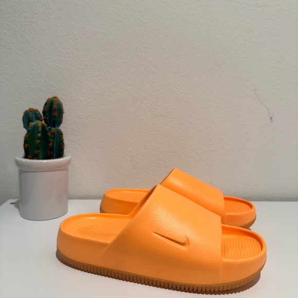 Nike Shoes - Nike Bright Orange Slide Sandals